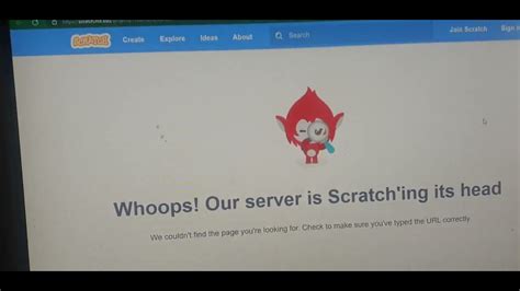 Whoops! Our server is Scratch'ing its head.
